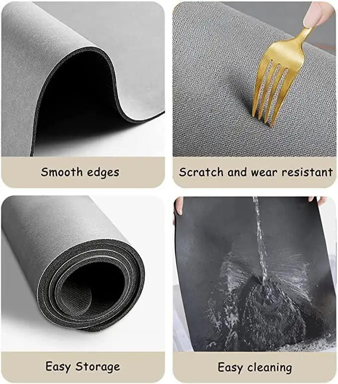 Lightweight & Washable Quick-Drying Mat Pack of 2