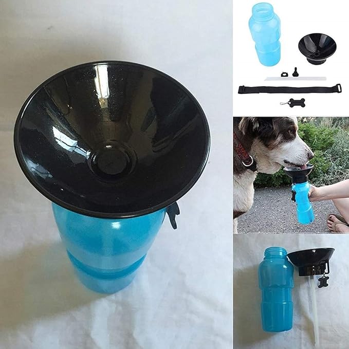 HAVNOM Portable Pet Water Bottle with Built-In Bowl | Leak-Proof Travel Sipper for Dogs & Cats