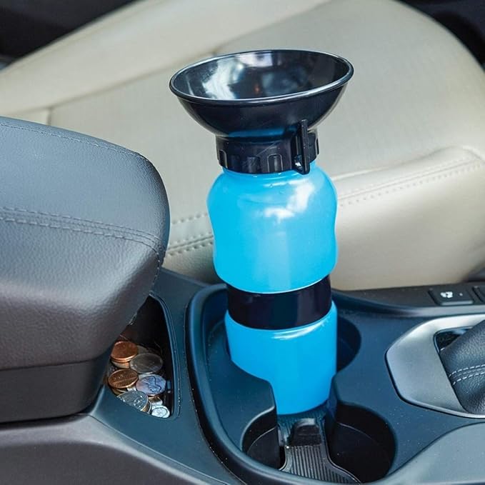 HAVNOM Portable Pet Water Bottle with Built-In Bowl | Leak-Proof Travel Sipper for Dogs & Cats
