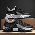 Men's Korean Style High Top Fashion Casual Shoes (Boots) White Black