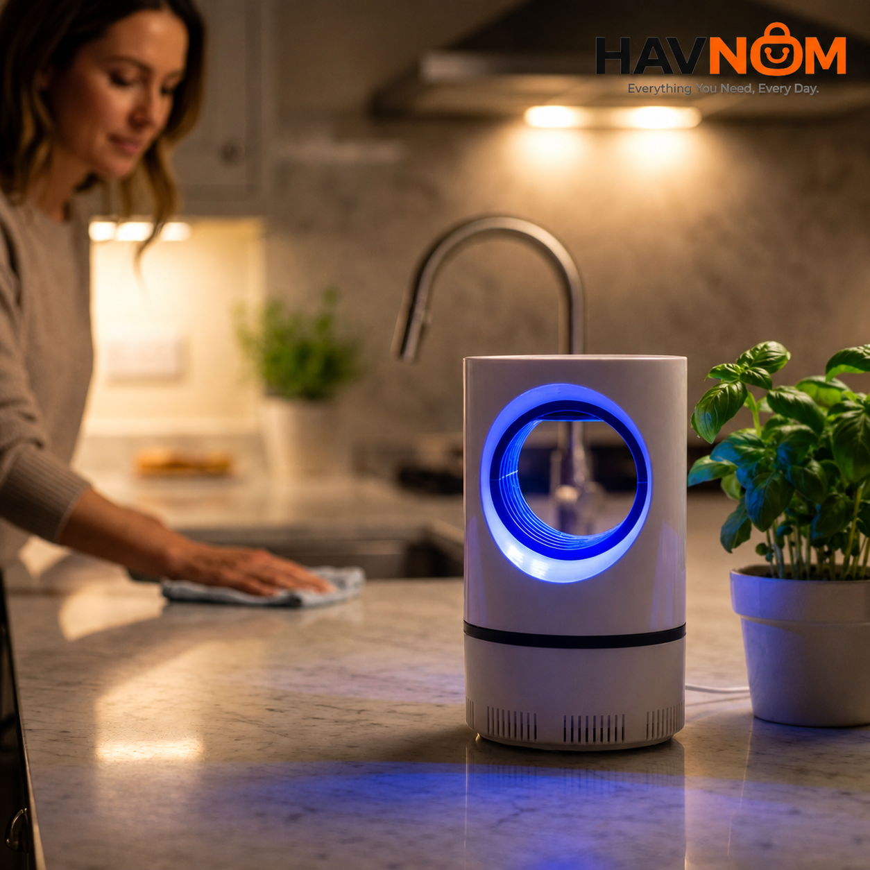 HAVNOM Electric Mosquito Trap | Smart Indoor Mosquito Protection for Home & Bedroom