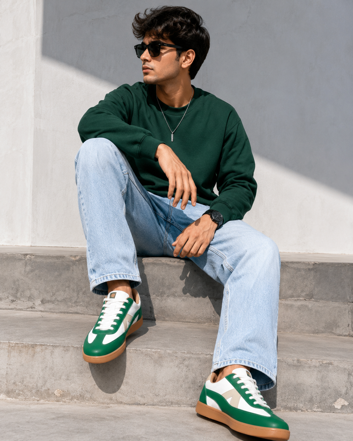 Stylish Men's Lace-Up Sneakers | Lightweight & Comfortable