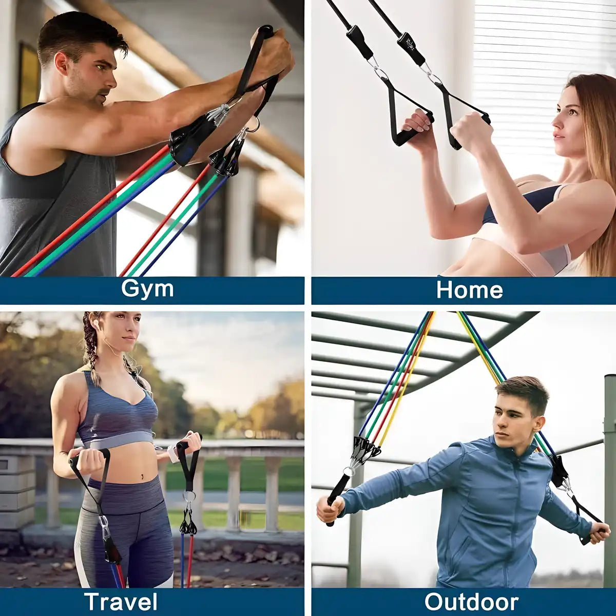 Fitness Bands-Workout Bands With Handles