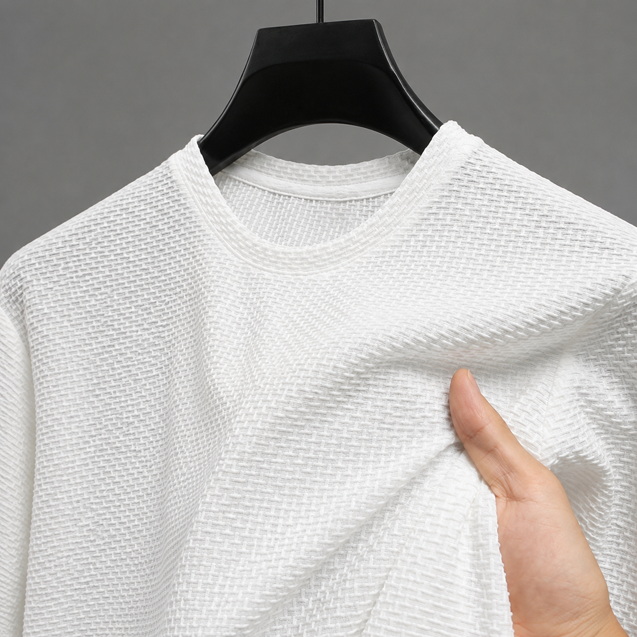 Boom Bam Damn™ Men’s Premium Textured Half Sleeve T-Shirt | Soft Knit Casual Oversized Fit ⭐⭐⭐⭐⭐