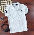 Half Sleeves Casual T-shirt for Men (White, XXL)