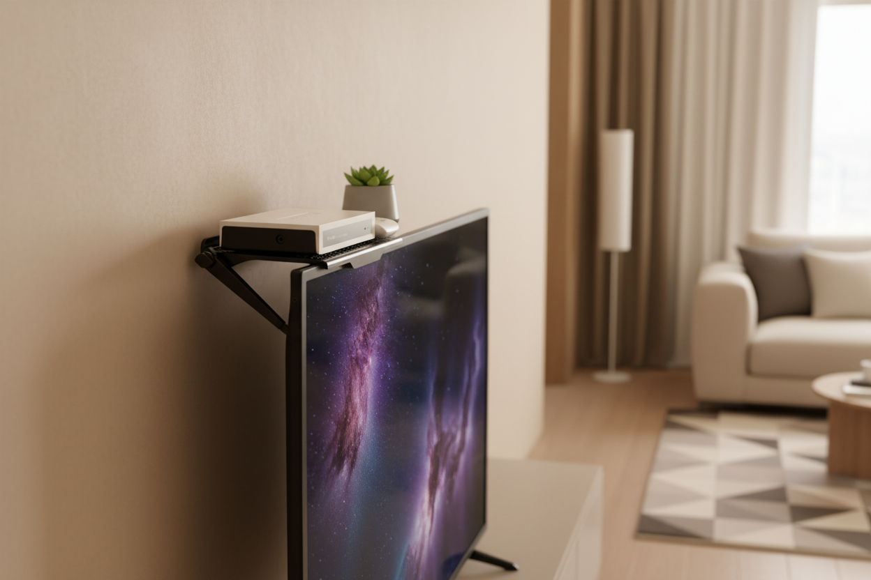 TV Screen Adjustable Storage Top Shelf